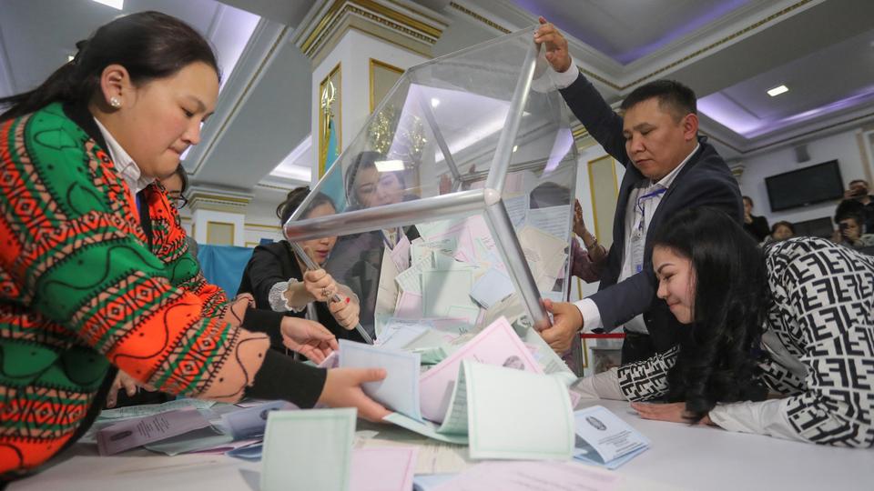 Five other parties, which are also set to win seats in the parliament, also support President Tokayev.