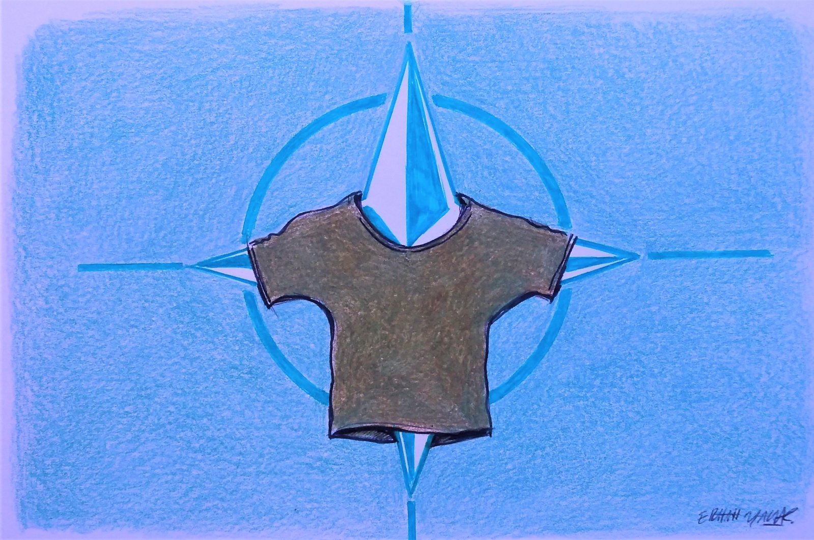 "The formal affirmation in the final communique that 'Ukraine's future is in NATO' is certainly a big win for Ukrainian President Volodymyr Zelenskyy." (Illustration by Erhan Yalvaç)