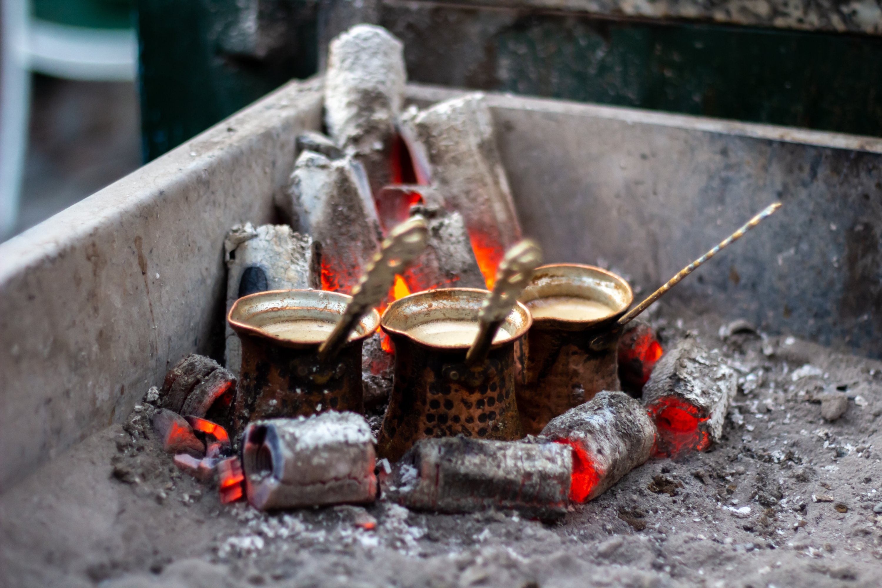 283595 Turkish coffee is brewed on hot sand in the World Heritage City of Safranbolu, Karabük, Türkiye. (Shutterstock Photo)