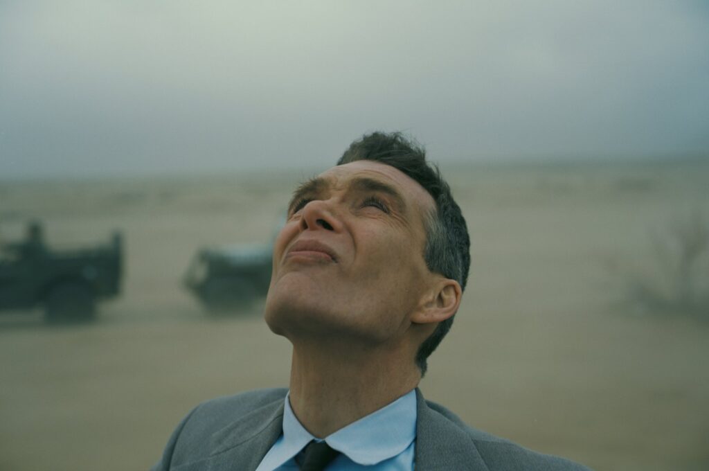 This image released by Universal Pictures shows Cillian Murphy in a scene from "Oppenheimer." (AP Photo)