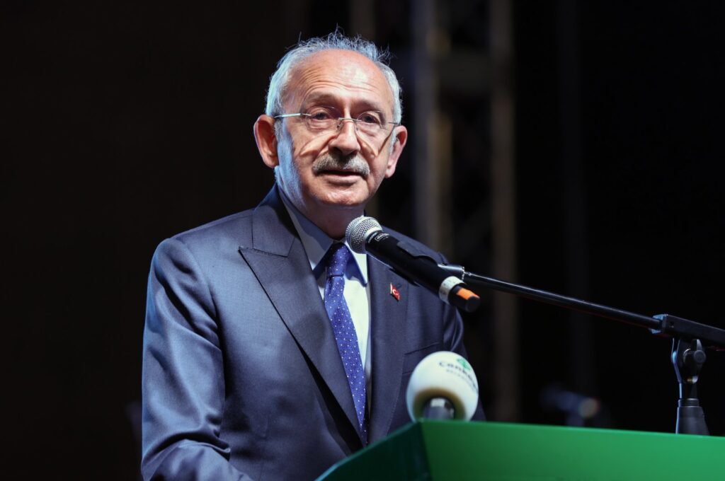 Republican People’s Party (CHP) Chairperson Kemal Kılıçdaroğlu speaks at an event in the capital Ankara, Türkiye, July 24, 2023. (AA Photo)