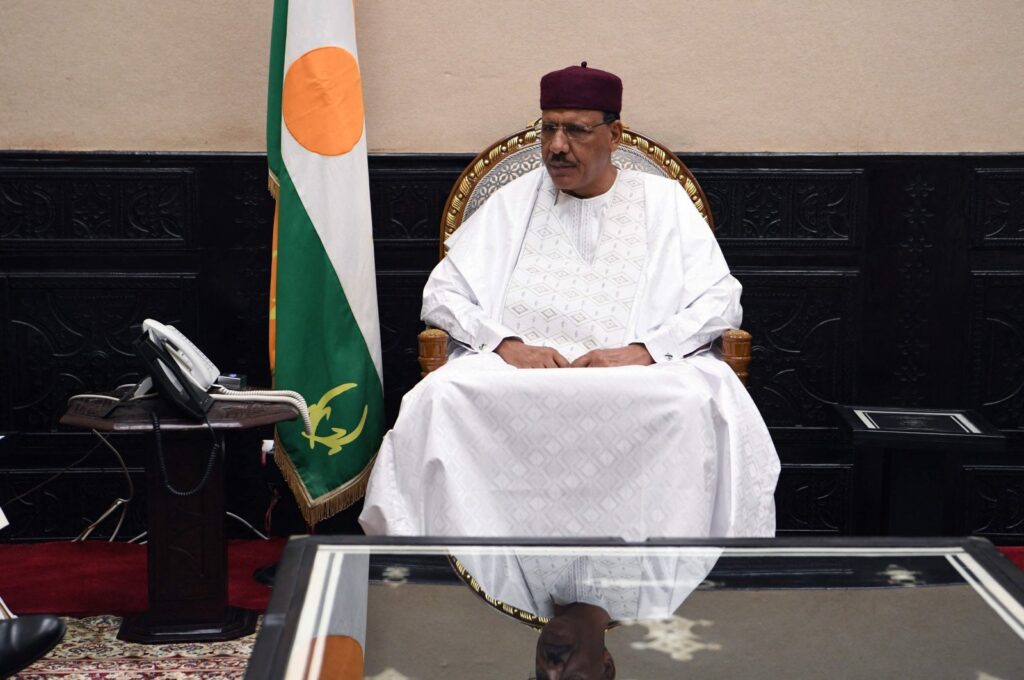 Niger's President Mohamed Bazoum attends a program in Niamey, Niger, July 15, 2022. (AFP Photo)