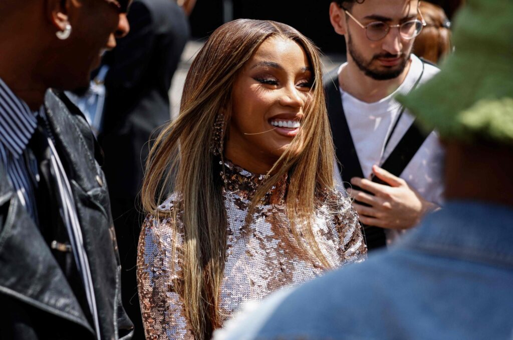 U.S. singer Belcalis Marlenis Almanzar Cephus aka Cardi B leaves after attending the Fendi runway during the Women's Haute-Couture Fall/Winter 2023/2024 Fashion Week in Paris, France, July 6, 2023. (AFP Photo)