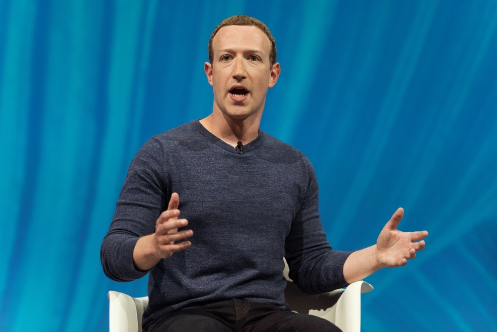 286381 Facebook CEO Mark Zuckerberg in Press conference at VIVA Technology (Vivatech) the world's rendezvous for startup and leaders, Paris, France, May 24, 2018. (Shutterstock Photo)