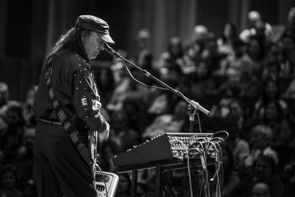 Erkin Koray performs at a concert at the Leyla Gencer Opera and Arts Center, Bakırköy, Istanbul, Türkiye, April 7, 2016. (Sabah Photo)