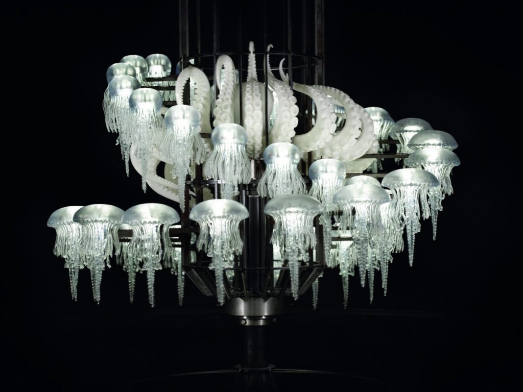 The "Sounding Sirens" installation by Mat Collishaw, Istanbul, Türkiye, Sept. 14, 2023. (Photo courtesy of Borusan Contemporary)
