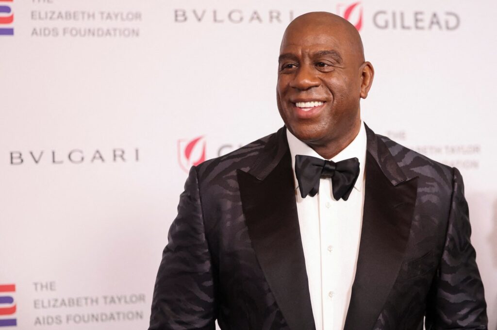 Earvin "Magic" Johnson attends the Elizabeth Taylor Ball to End AIDS, Beverly Hills, California, U.S., Sept. 21, 2023. (Reuters Photo)