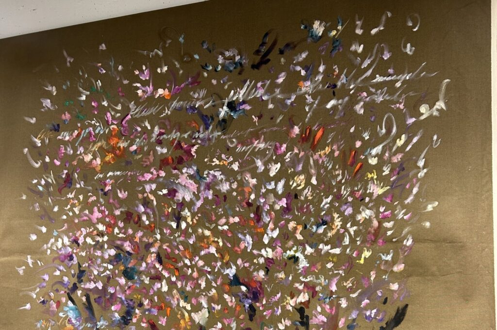An artwork from Sedef Gali's "Fragile Words" exhibition, New York City, New York, U.S., Sept. 25, 2023. (Photo by Funda Karayel)