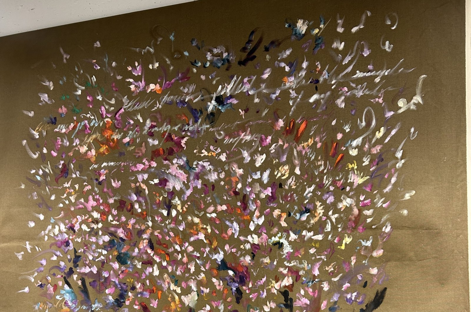 An artwork from Sedef Gali's "Fragile Words" exhibition, New York City, New York, U.S., Sept. 25, 2023. (Photo by Funda Karayel)