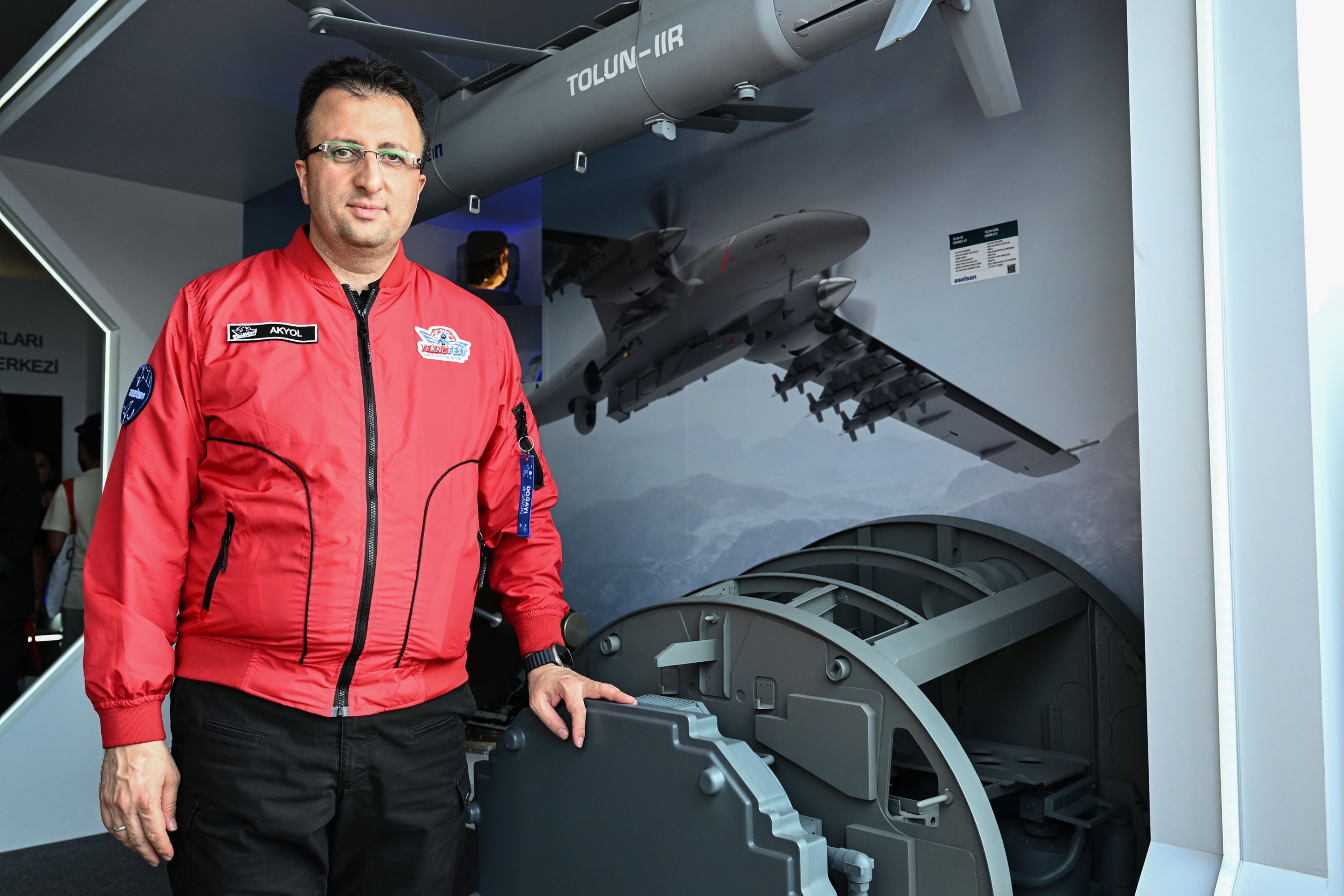 294246 Aselsan General Manager Ahmet Akyol during his interview with Anadolu Agency (AA), Izmir, western Türkiye, Sept. 28, 2023. (AA Photo)