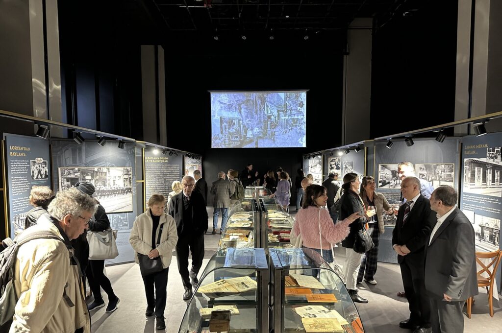 "The exhibition 'Istanbul's Baylan: 100-Year Adventure,' narrating the century-long voyage of Baylan Patisserie as part of the transformation in Istanbul's gastronomic culture, has been opened at Atatürk Cultural Center, Istanbul, Türkiye, Nov. 21, 2023. (AA Photo)