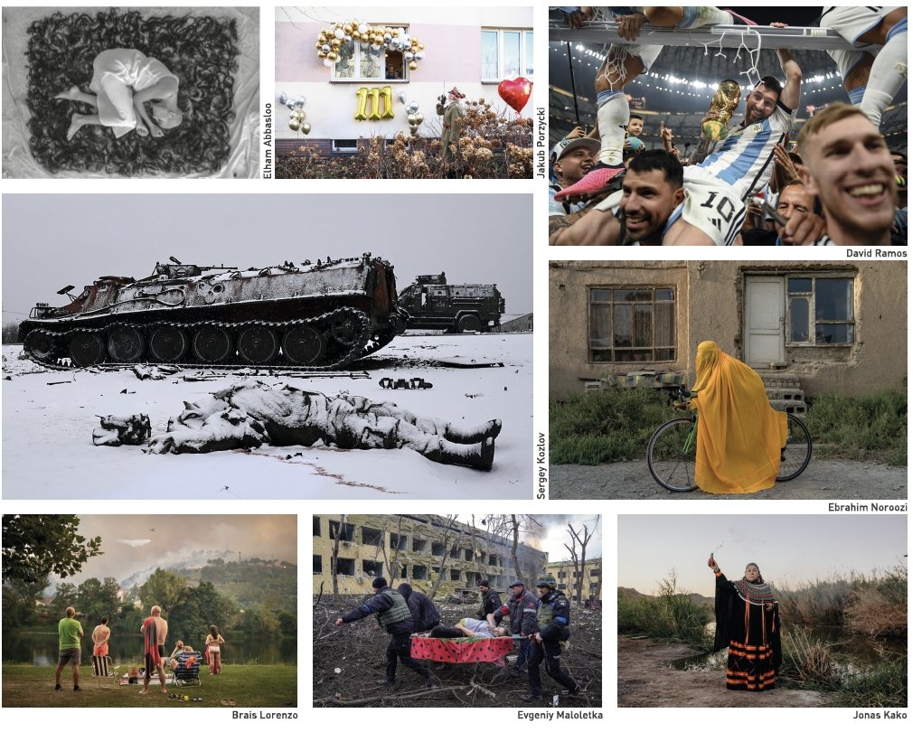 A combination of photos from the Istanbul Photo Awards 2023. (Photo courtesy of YEE London)