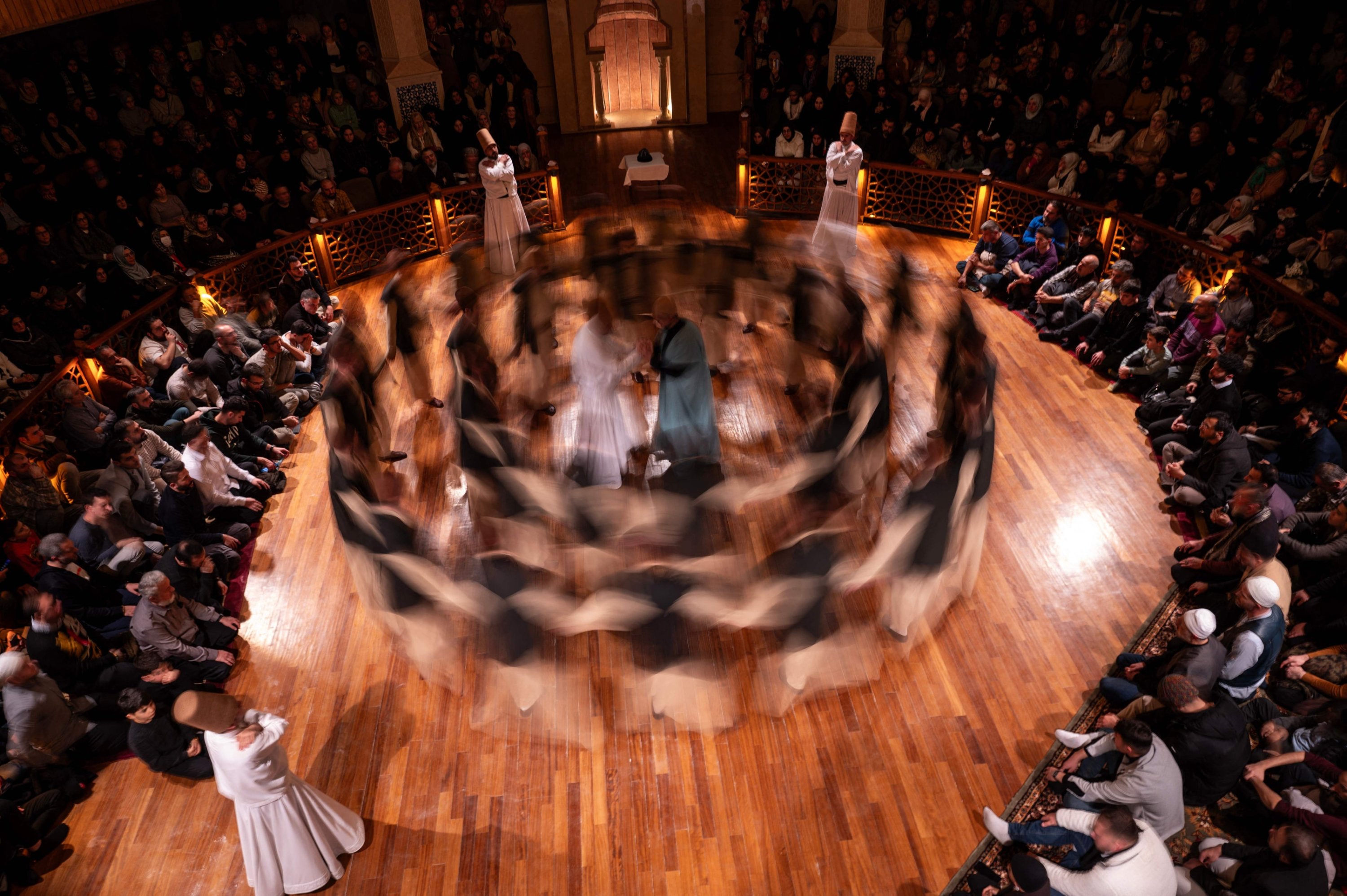 306253 Whirling dervishes perform a spiritual Dhikr