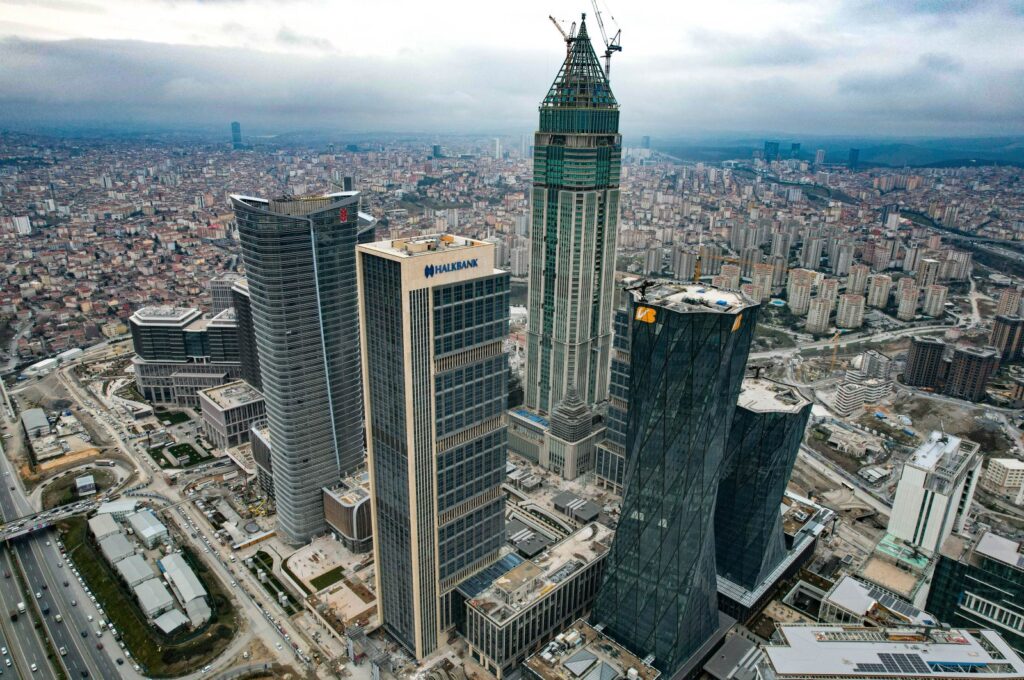 A view of the Istanbul Finance Center, in Istanbul, Türkiye, Jan. 13, 2023. (Photo by Saffet Azak)