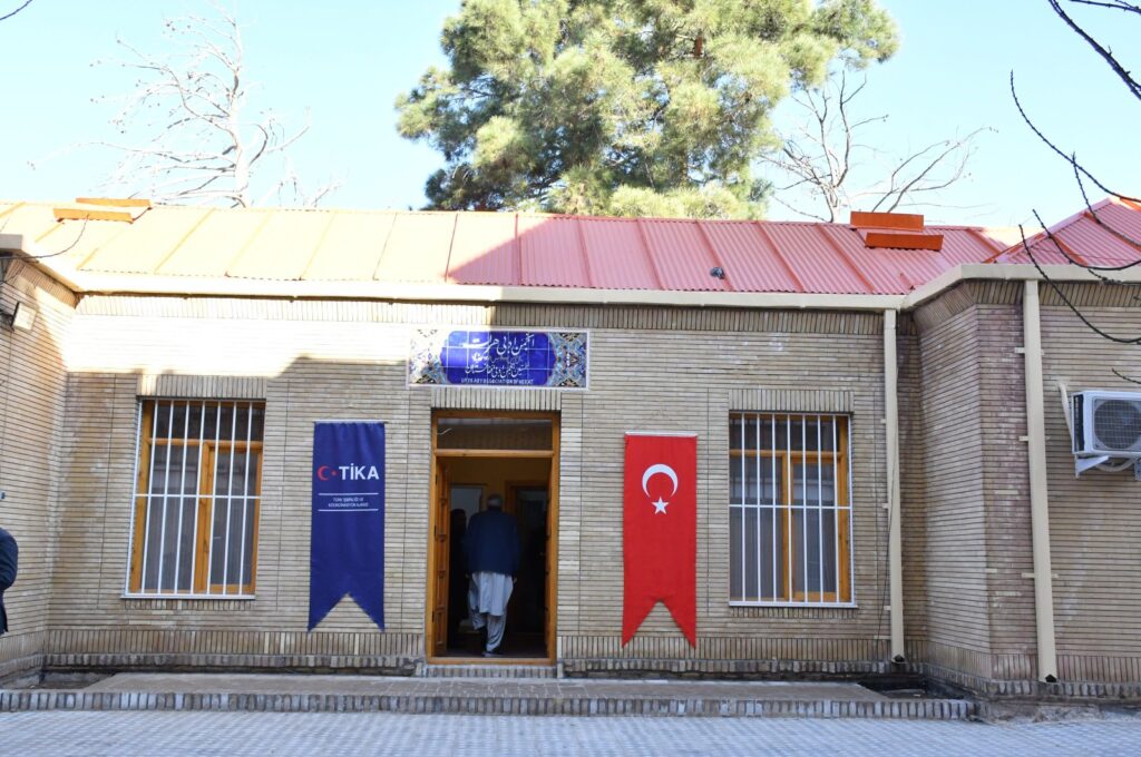 The exterior of Writers' Union building after renovation, Herat, Afghanistan, Jan. 2, 2024. (AA Photo)