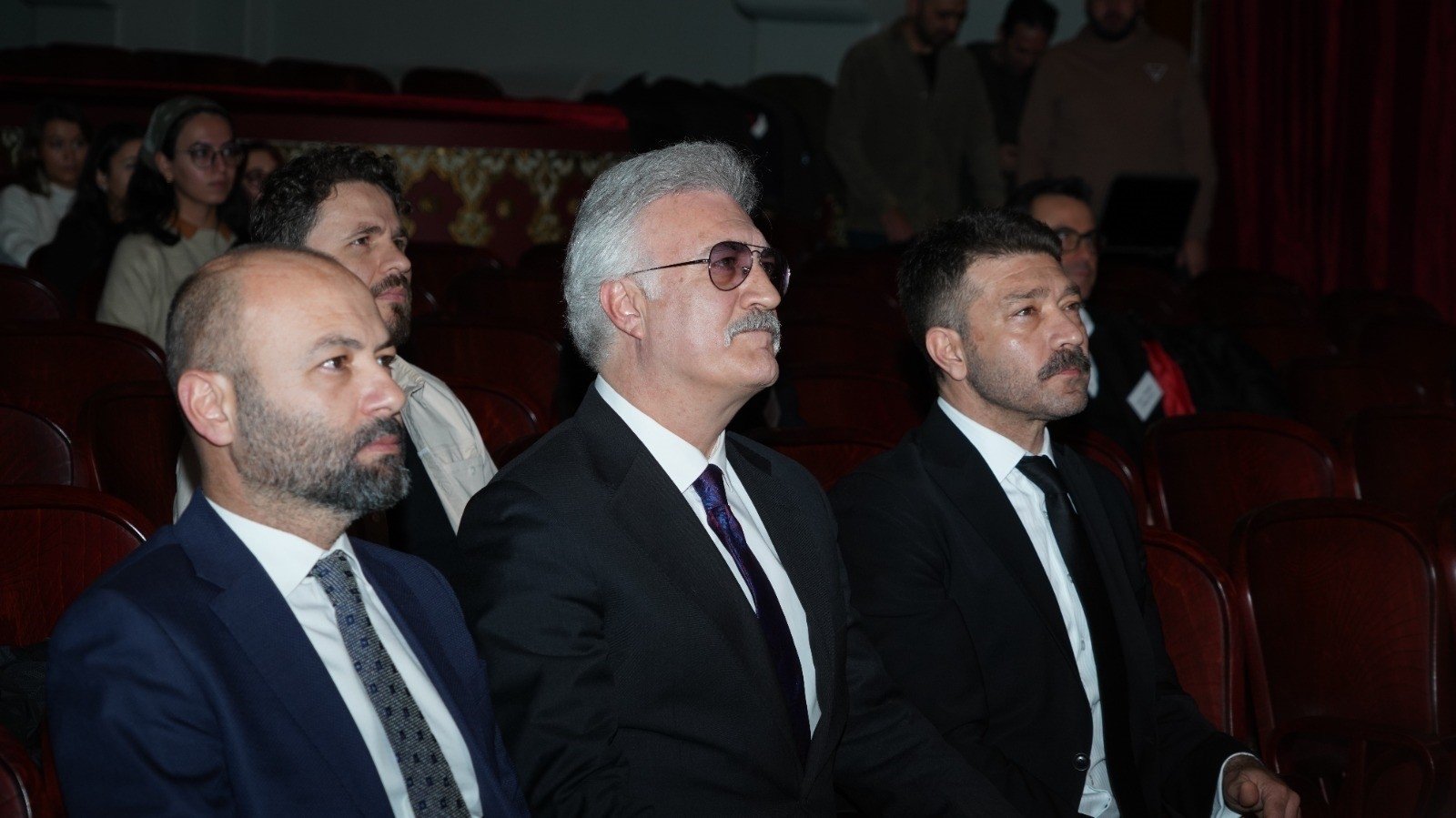 309644 Turkish State Theaters manager Tamer Karadağlı (C) announced the first-ever co-production between Turkish and Greek theaters, Ankara, Türkiye, Jan. 10, 2024. (IHA Photo)