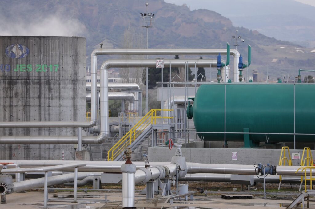 A geothermal facility in the province of Manisa, western Türkiye, Jan. 16, 2021. (AA Photo)