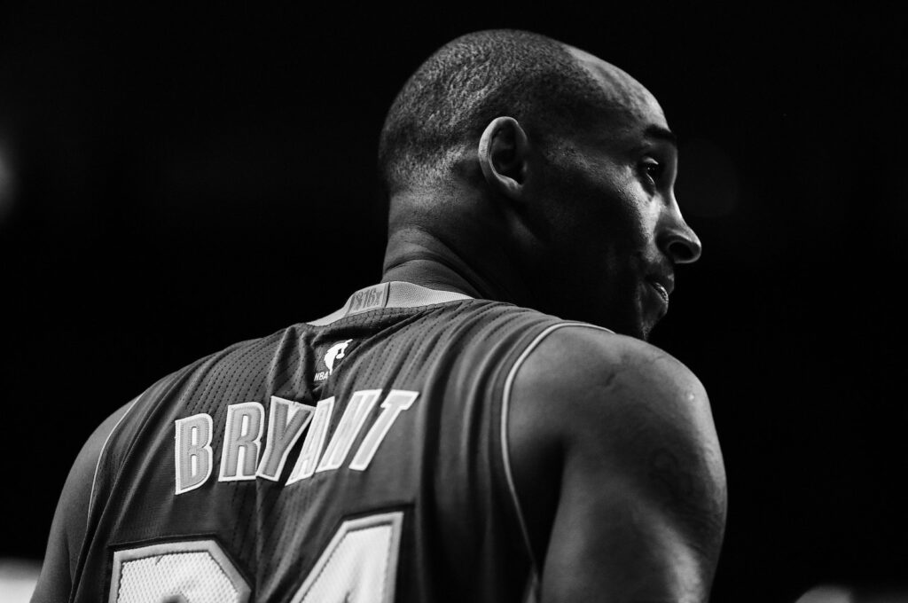 Los Angeles Lakers' late player Kobe Bryant looks on against the Houston Rockets at Toyota Center, Houston, U.S., April 10, 2016. (Getty Images Photo)