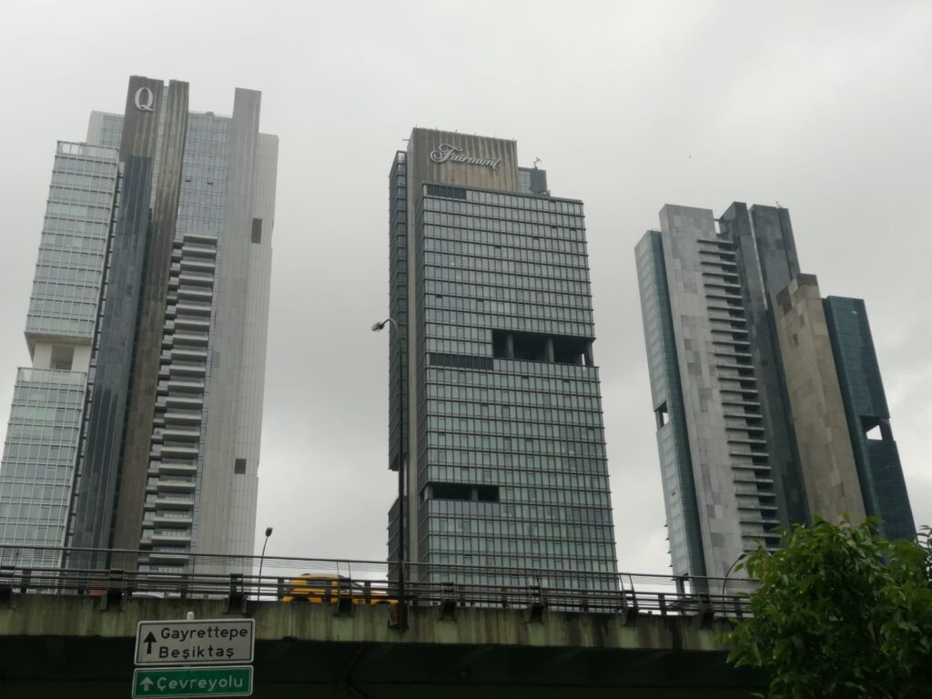 High-rise towers in Mecidiyeköy, Istanbul, Jan. 29, 2024. (Photo by Sisa Bodani)