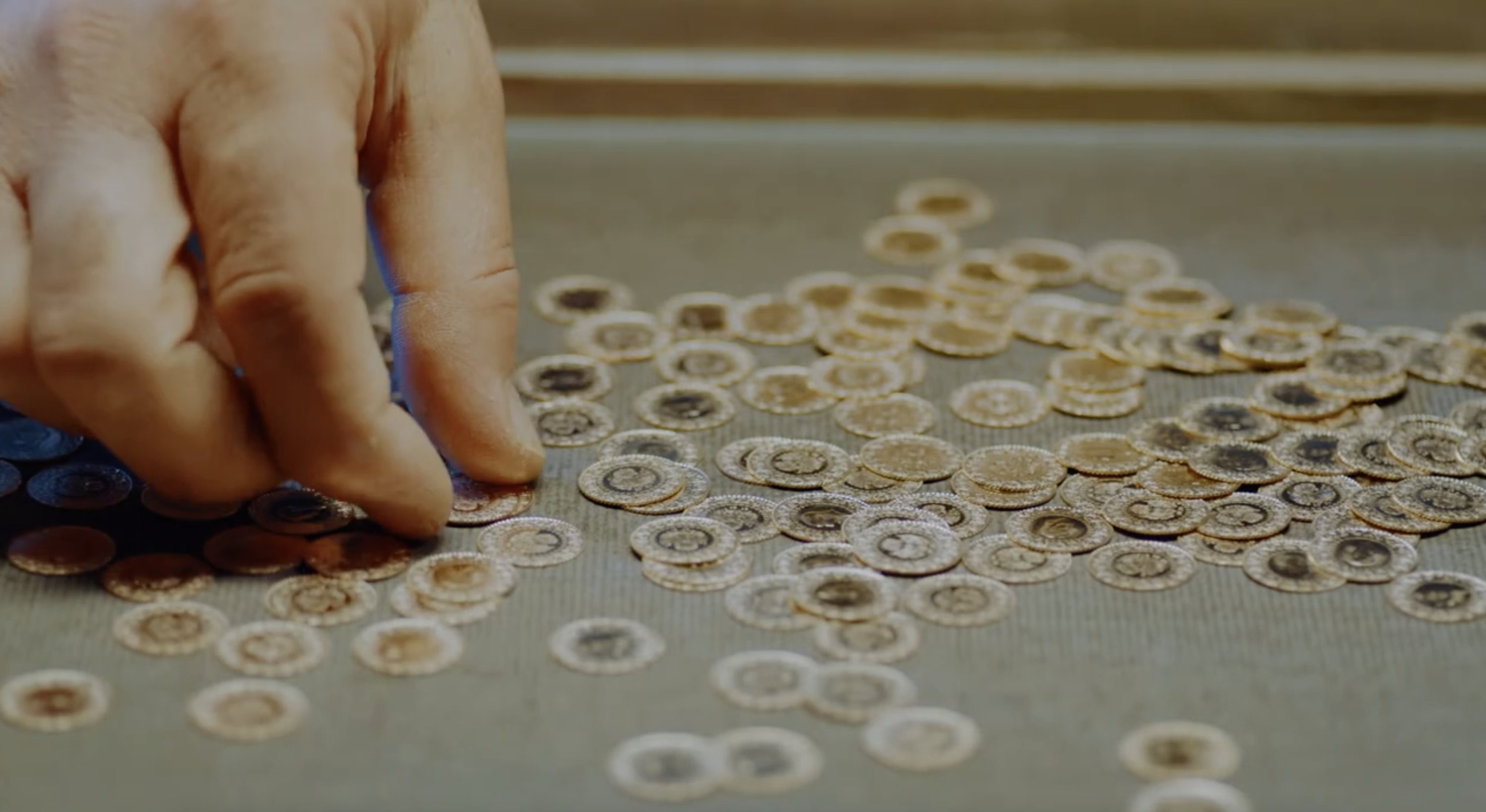 313334 The final version of the gold coins that were processed at the Turkish State Mint, Istanbul, Türkiye, Dec. 13, 2023. (Photo by Republic of Türkiye Mint)