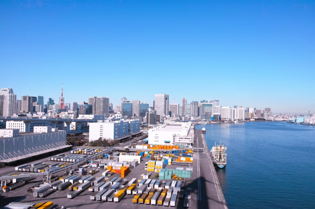 Containers are seen at a port in İzmir, western Türkiye, Jan. 28, 2024. (IHA Photo)