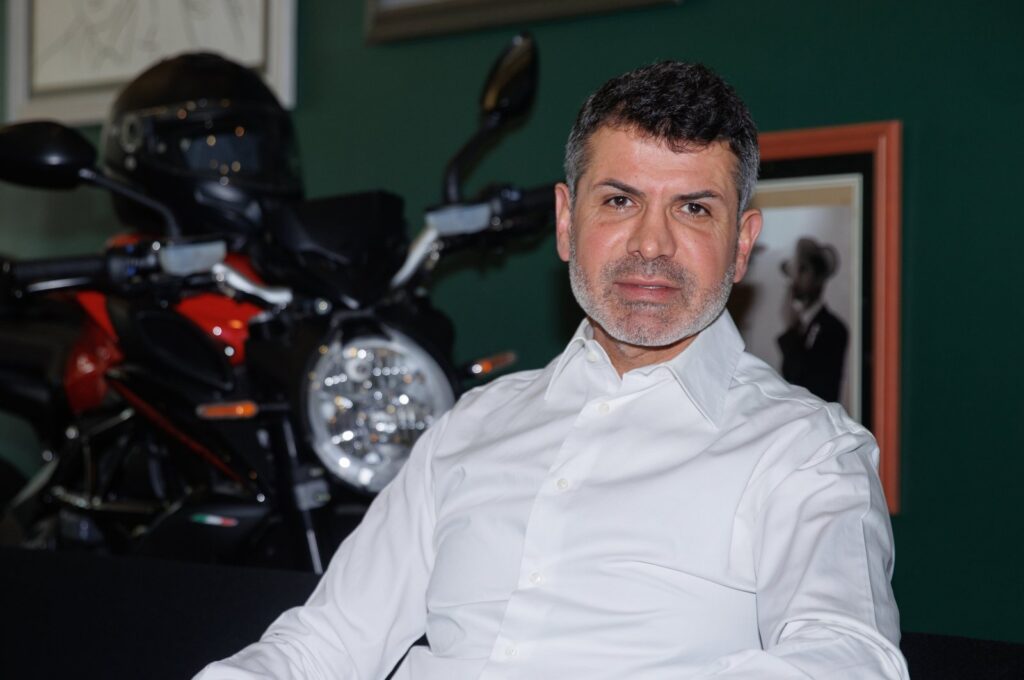 Turkish Motorcycle Federation (TMF) President Bekir Yunus Uçar speaks to Anadolu Agency (AA), Istanbul, Türkiye, Feb. 8, 2024. (AA Photo)
