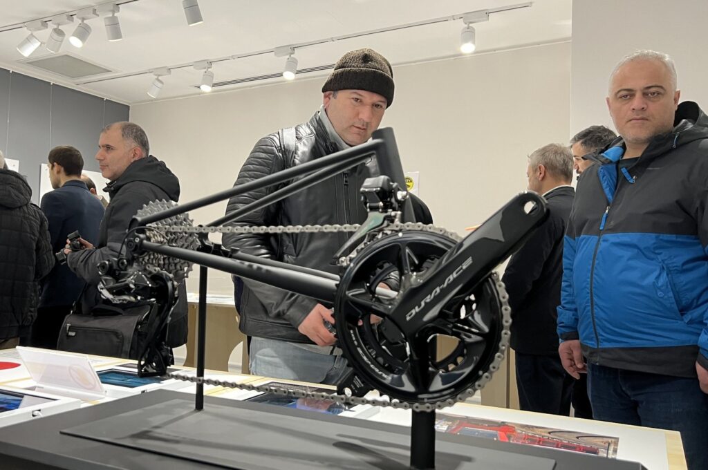 The exhibition "From Yesterday to Today: 100 Japanese Designs," organized by the Consulate General of Japan in Istanbul, debuted at the Beyoğlu Municipality İstiklal Art Gallery, Istanbul, Türkiye, Feb. 12, 2024. (AA Photo)