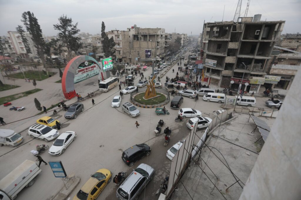 The al-Bab district is seen from above, northeastern Syria, Feb. 22, 2024. (AA Photo)