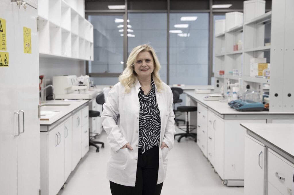 Yeşim Aydın Son, board member at the Neuroscience and Neurotechnology Joint Application and Research Center (NÖROM) and a faculty member at the Informatics Institute at Middle East Technical University, Ankara, Türkiye, Feb. 28, 2024. (AA Photo)