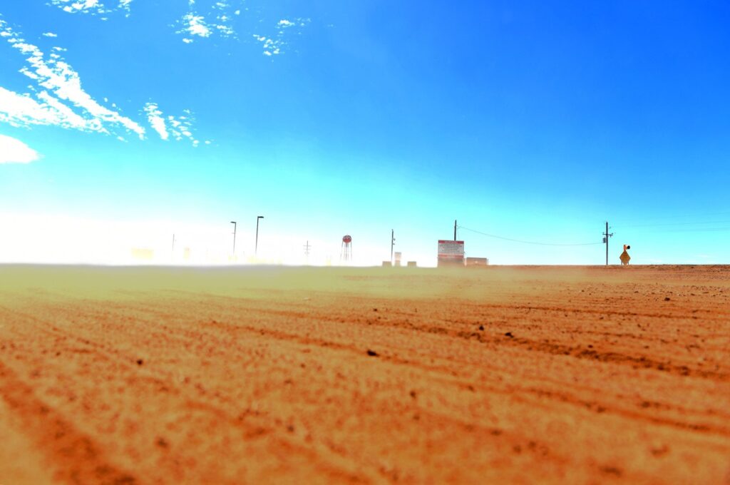 A view of the entrance of White Sands Missile Range where the Trinity test site is located, near White Sands, New Mexico, U.S., Feb. 21, 2024. (AFP Photo)