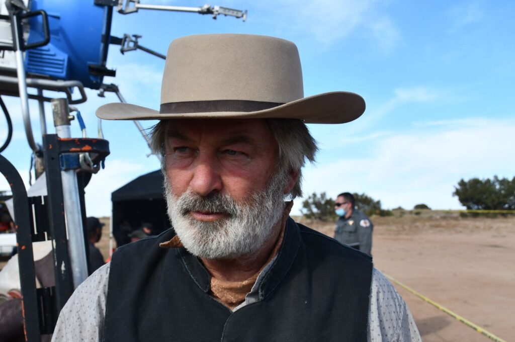 This handout image courtesy of Santa Fe County Sheriff's Office released April 25, 2022, and part of the investigative files, shows actor Alec Baldwin being processed after the death of cinematographer Halyna Hutchins at the Bonanza Creek Ranch in Santa Fe, New Mexico, U.S., Oct. 21, 2022. (AFP Photo)