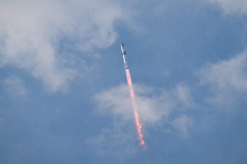 The SpaceX Starship spacecraft lifts off from Starbase in Boca Chica, Texas, U.S., March 14, 2024. (AFP Photo)