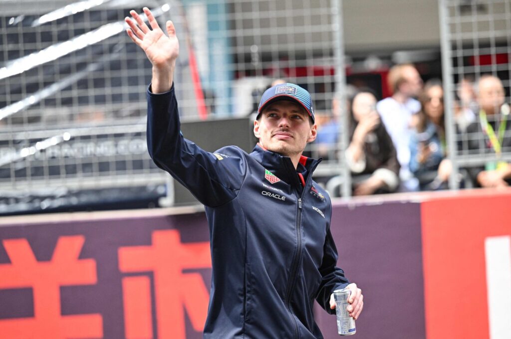 Red Bull Racing's Dutch driver Max Verstappen waves ahead of the Formula One Chinese Grand Prix, Shanghai, China, April 21, 2024. (AFP Photo)