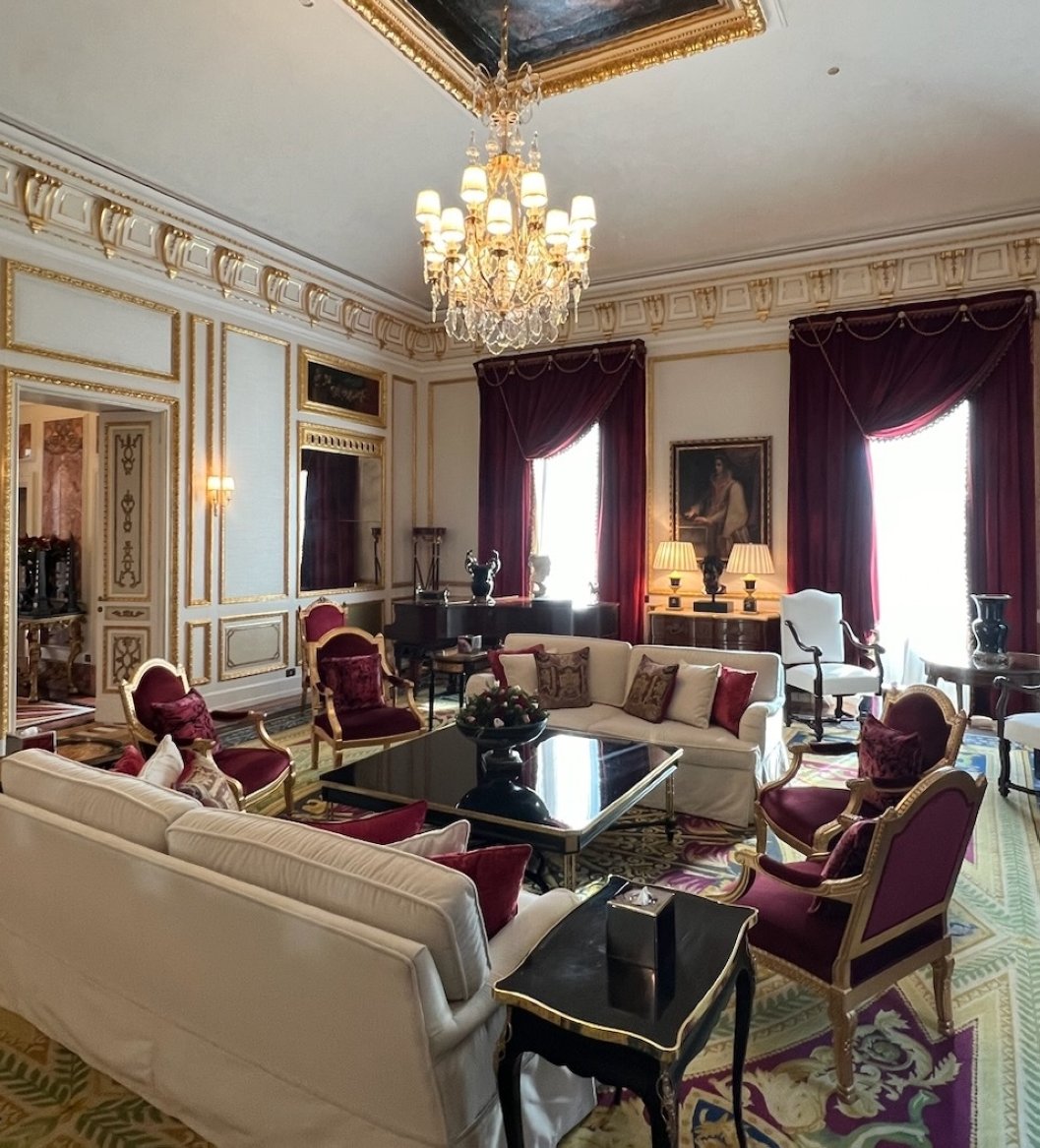 327345 St. Regis Rome is celebrating its 130th year. Since opening its doors in 1894 by Cesar Ritz, this palace has always been used as a hotel and has taken its place in the heart of Rome, Italy. (Photo courtesy of St. Regis)