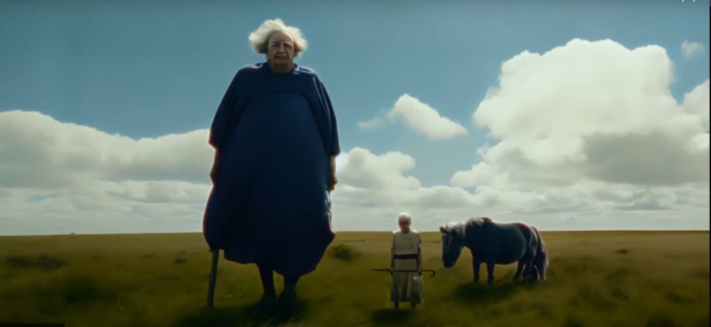 A stillshot of "Where Do Grandmas Go When They Get Lost?" by Leo Cannone, who won an Honoree prize at the festival.