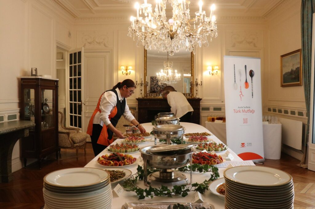 As part of "Turkish Cuisine Week," held for the third time this year in Paris, dishes specific to the Aegean Region were showcased in Paris, France, May 21, 2024. (AA Photo)