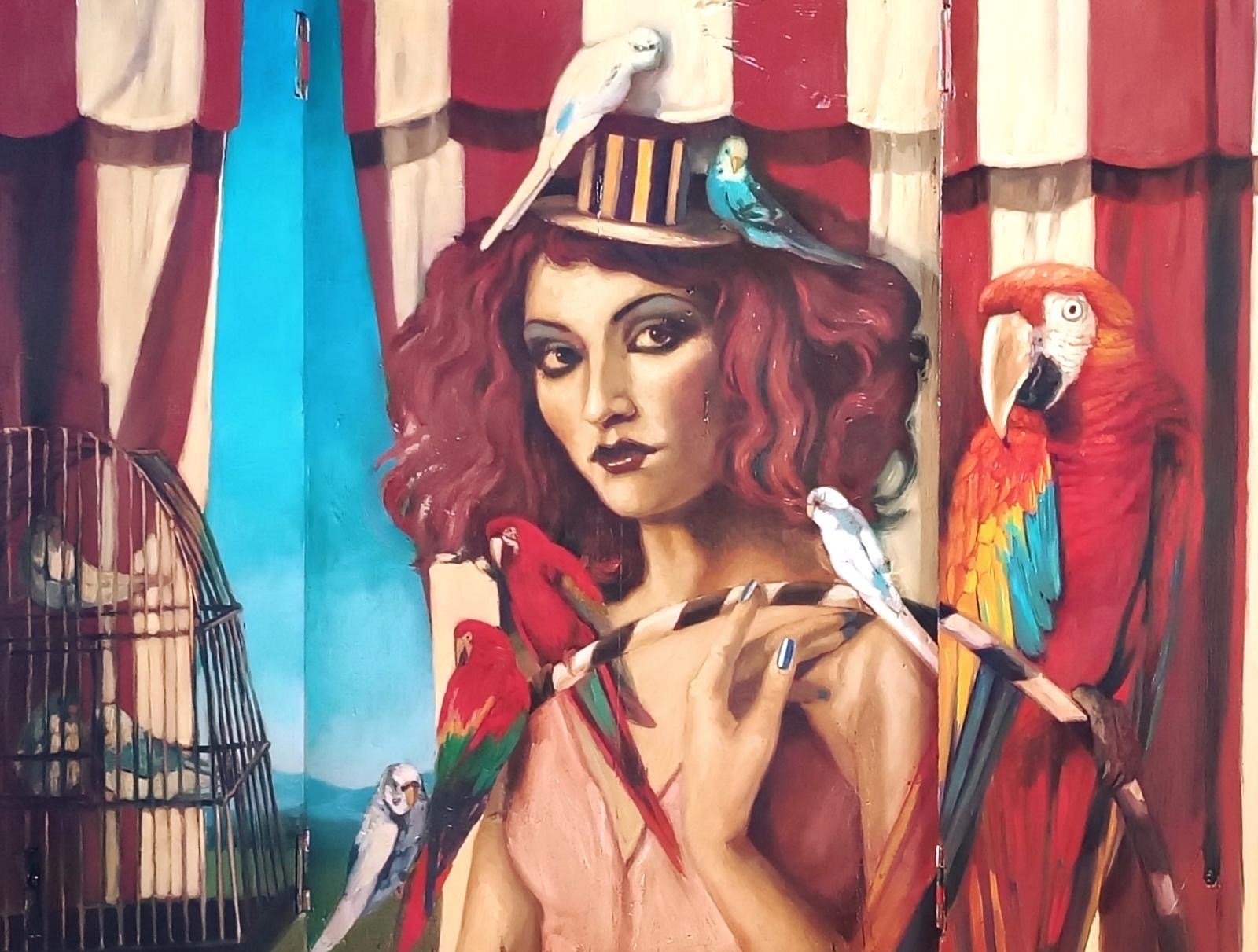 329642 An artwork from Chilean artist Christel Vega's 'Circus: Memories of Childhood,' Istanbul, Türkiye, May 7, 2024. (Photo courtesy of Muse Contemporary)
