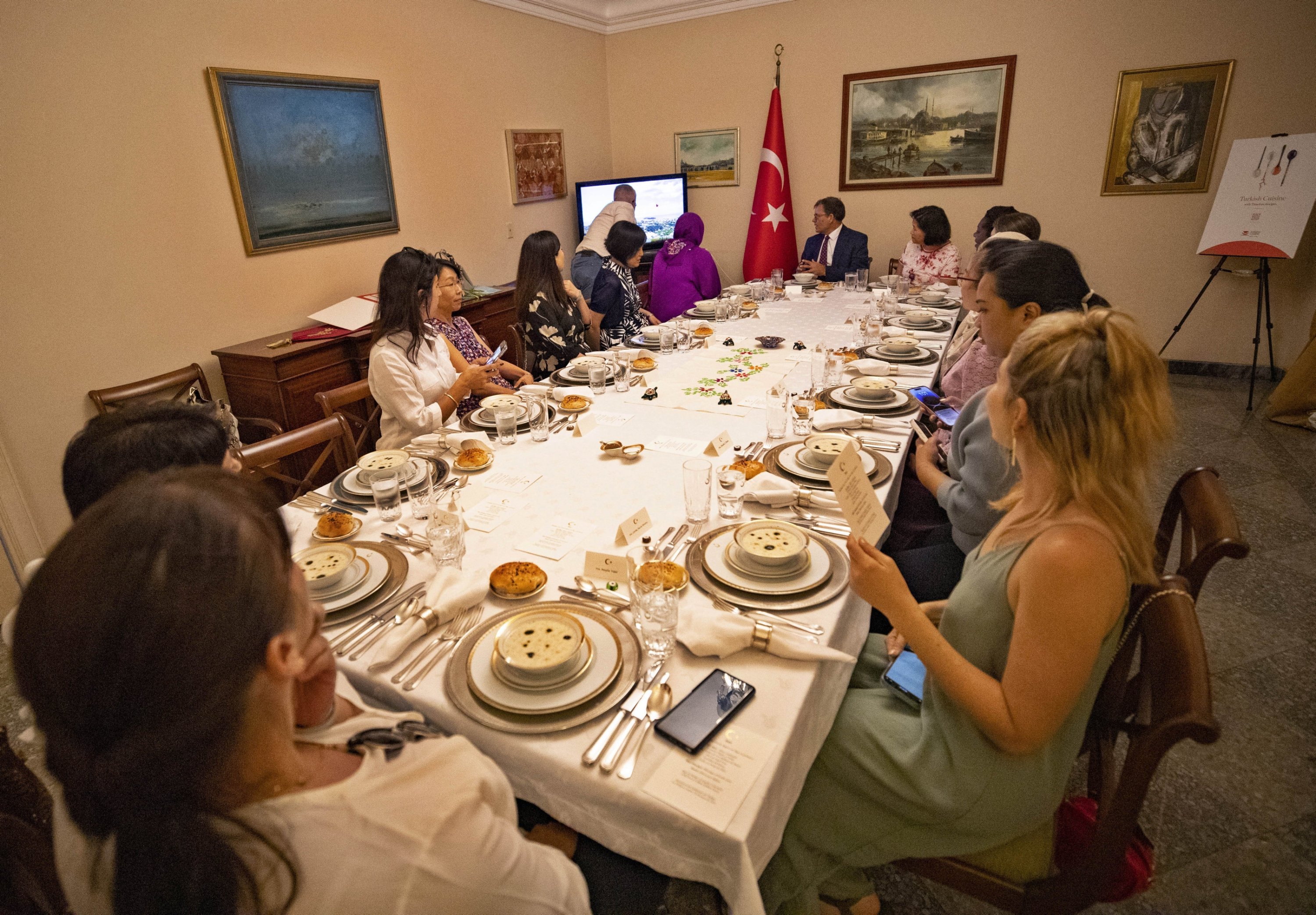 329653 Türkiye's Ambassador to Cuba, Vehbi Esgel, hosted a lunch at his residence in the capital, Havana, for members of the Asian Women's Alliance (ALA), Havana, Cuba, May 24, 2024. (AA Photo)
