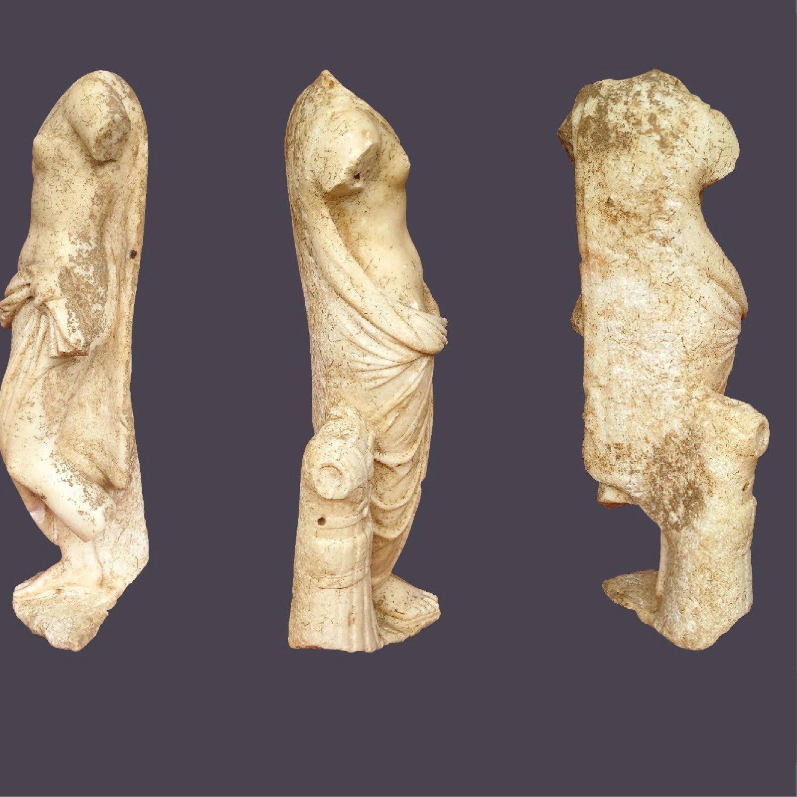 329836 The statue of Aphrodite, from the Roman Imperial Period was found during excavation works in the ancient city of Aspendos, Antalya, Türkiye, May 27, 2024. (AA Photo)