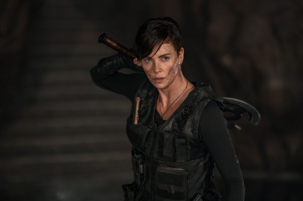 This image released by Netflix shows Charlize Theron in a scene from "The Old Guard." (AP Photo)