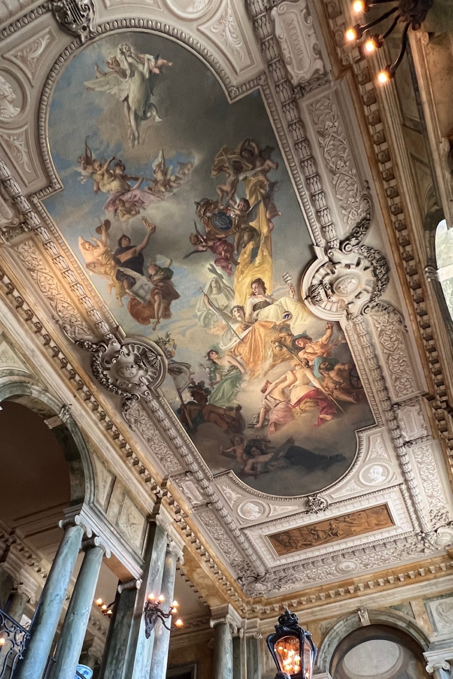 330578 A view of the ceiling at the Royal Palace, Stockholm, Sweden, May 16, 2024. (Photo by İlker Topdemir)