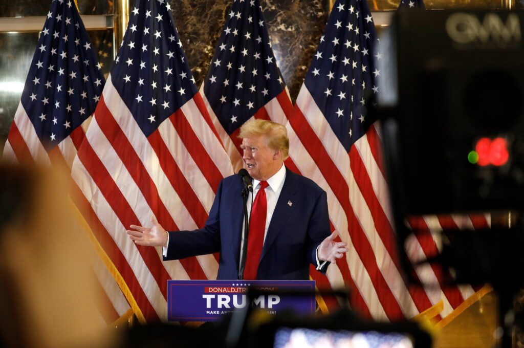 Former U.S. President Donald Trump speaks at a news conference at Trump Tower the day after a jury found him guilty on all 34 counts in his hush money criminal trial in New York State Supreme Court in New York, New York, U.S., May 31, 2024. (EPA Photo)