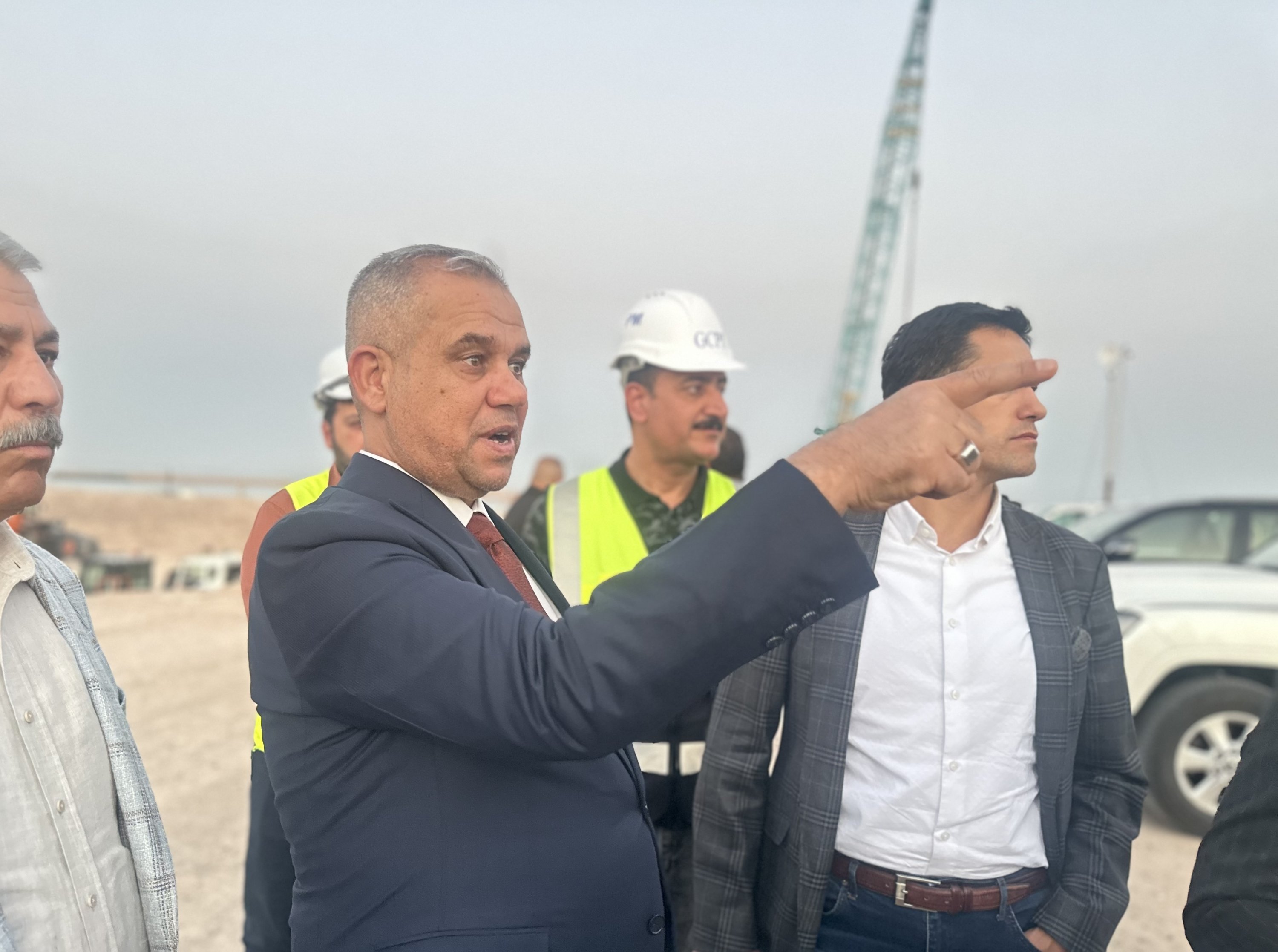 331507 Farhan al-Fartousi, director general of the General Company for Ports of Iraq, is seen presenting the Al-Faw port in Basra, Iraq, May 28, 2024. (Photo by Dilara Aslan Özer)