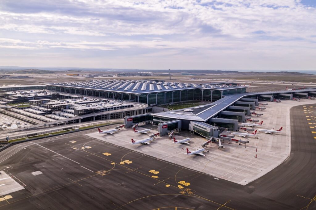 Istanbul Airport's aviation terminal, Istanbul, Türkiye, April 24, 2024. (IHA Photos)