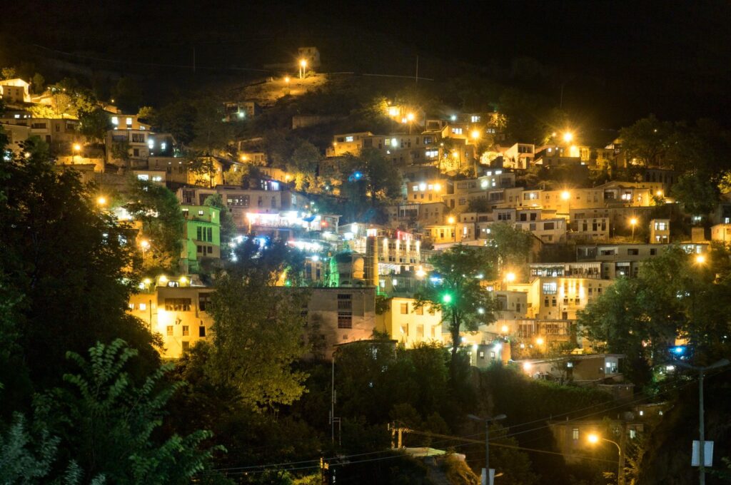 A nighttime view of the city of Rasht, northern Iran. (Getty Images)