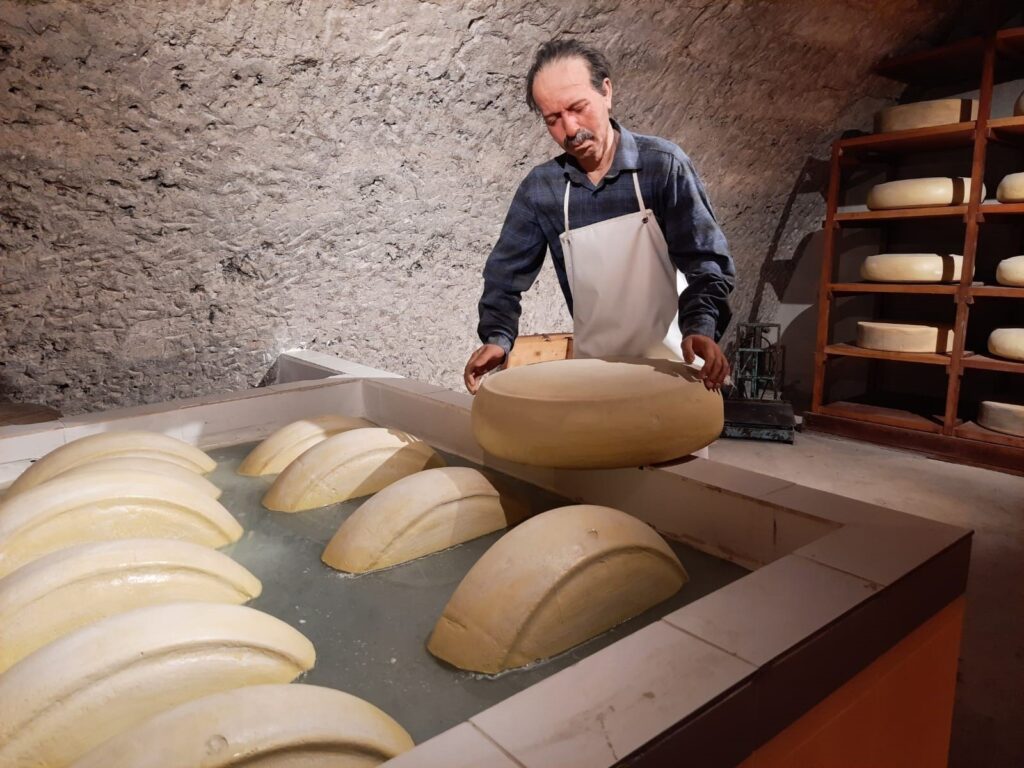 Kars Cheese Museum features Gravyer (Turkish Gruyere) cheese and other unique varieties, Kars, Türkiye, June 23, 2024. (IHA Photo)