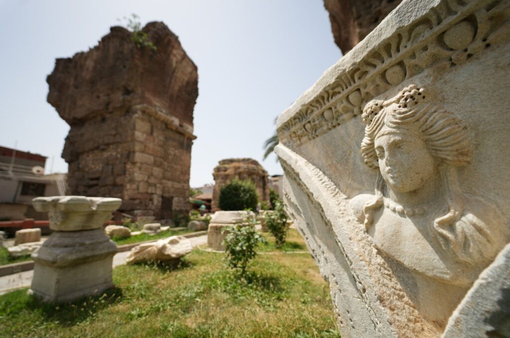 Continuing its efforts towards becoming a cultural city, Alaşehir Municipality is preserving cultural treasures through excavations and restoration projects across various parts of the city, Manisa, Türkiye, July 7, 2024. (IHA Photo)