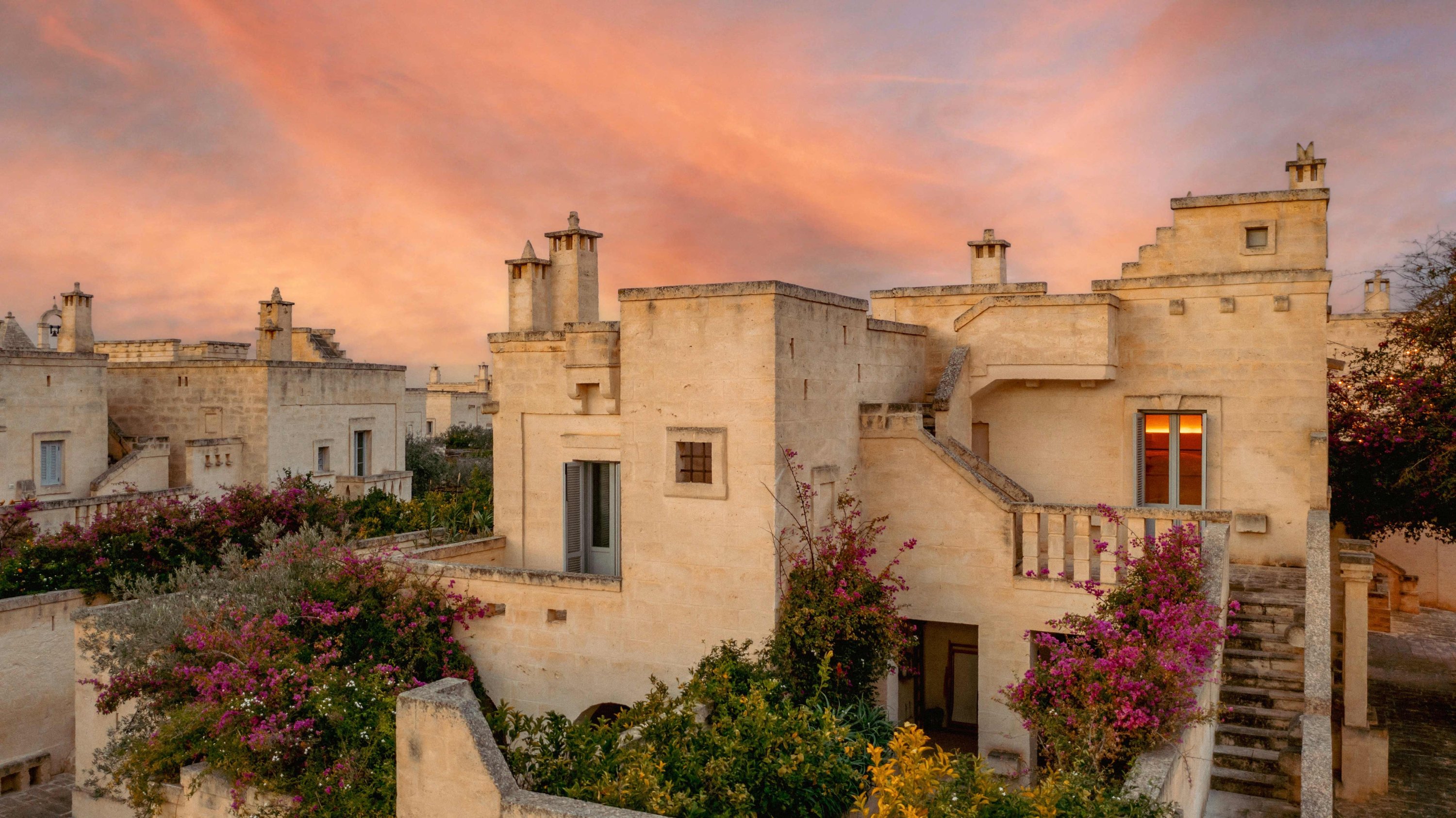 336342 This handout picture released by the Borgo Egnazia press office shows houses of the luxury complex that will host the G7 summit, Puglia, Italy, May 6, 2024. (AFP Photo)
