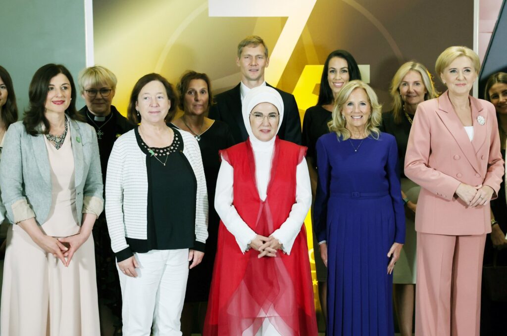 First lady Emine Erdoğan joins the world's first ladies in a cultural exchange program, Washington, D.C., U.S., July 10, 2024. (AA Photo)