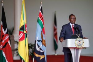 Kenya's President William Ruto speaks during a press conference at State House in Nairobi, July 11, 2024. (AFP Photo)
